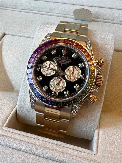 rolex rainbow jazz|rainbow rolex for sale.